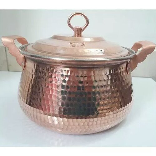 قابلمه مسی طرح دیگ سایز 3 ( شش نفره ) نانو شده