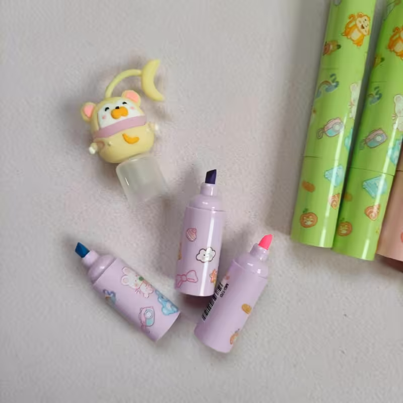 هایلایت قلمی 3 تیکه فانتزی طرح حیوانات (جوجه شاپ)