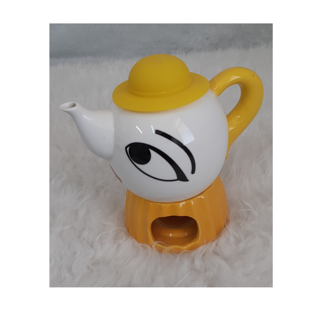 قوری وارمر سرامیکی طرح صورت فانتزی