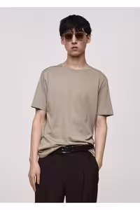 تی شرت چند رنگ مردانه 100 ٪ پنبه باریک برش T MANGO Man
