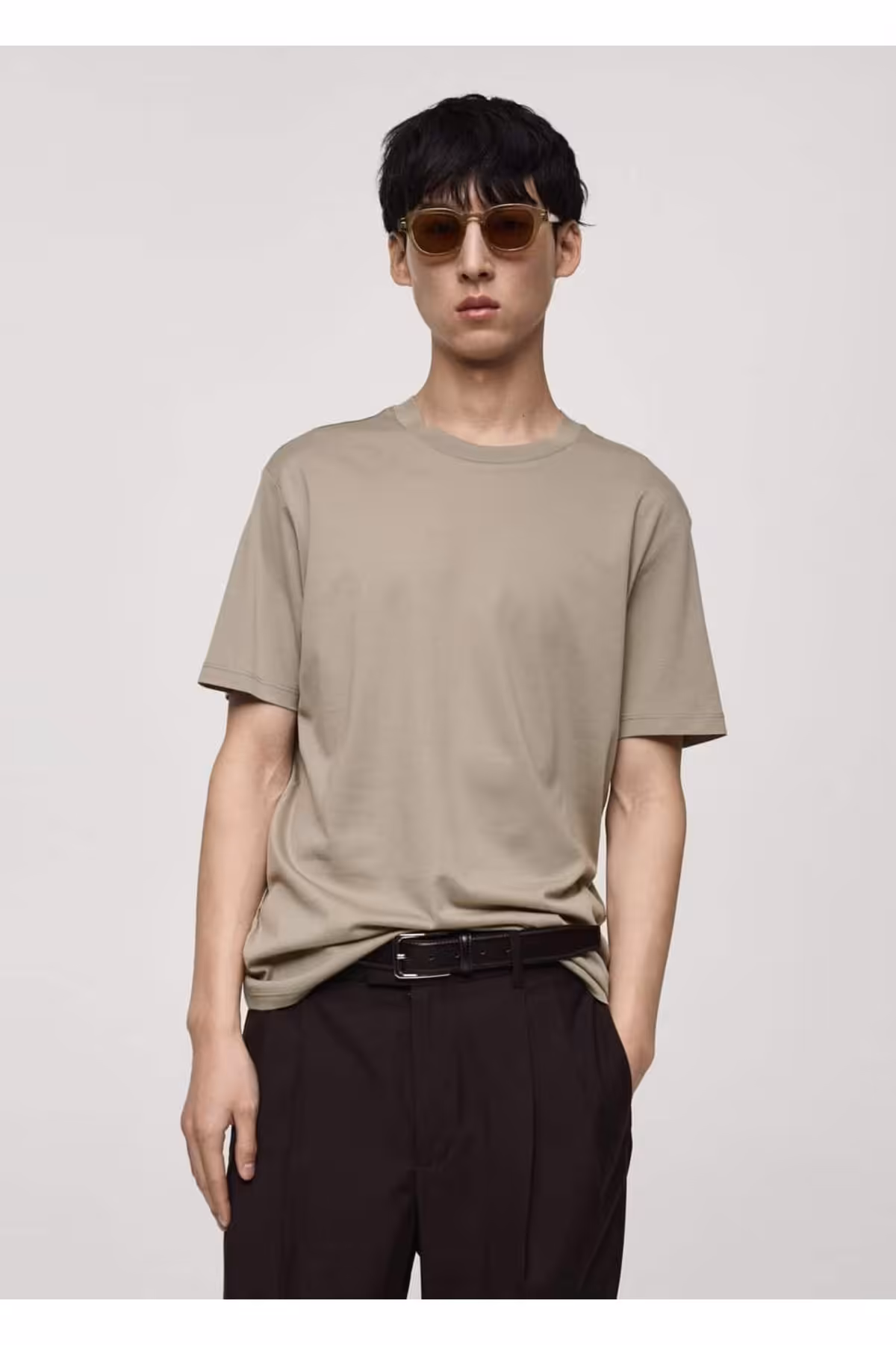 تی شرت چند رنگ مردانه 100 ٪ پنبه باریک برش T MANGO Man