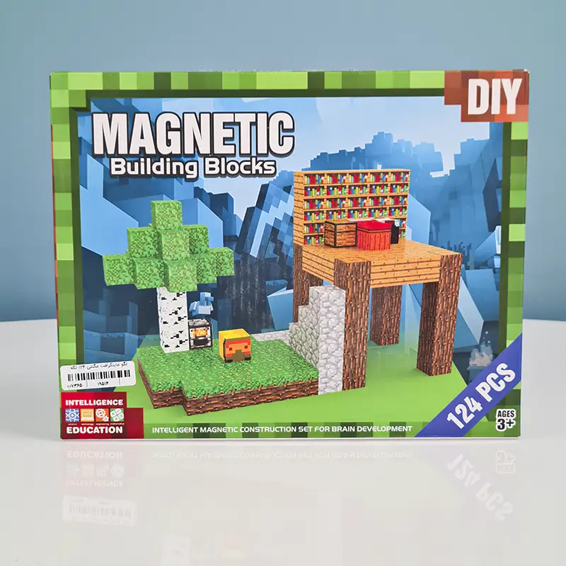 بلوک مغناطیسی ماینکرافت 124 تکه کد M124