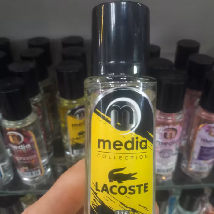 عطرادکلن لاگوست زرد مردانه مدیا....خنک و ملایم