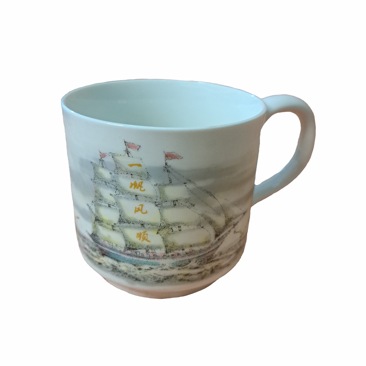 ماگ وارداتی طرح کشتی و دریا تمام طرح