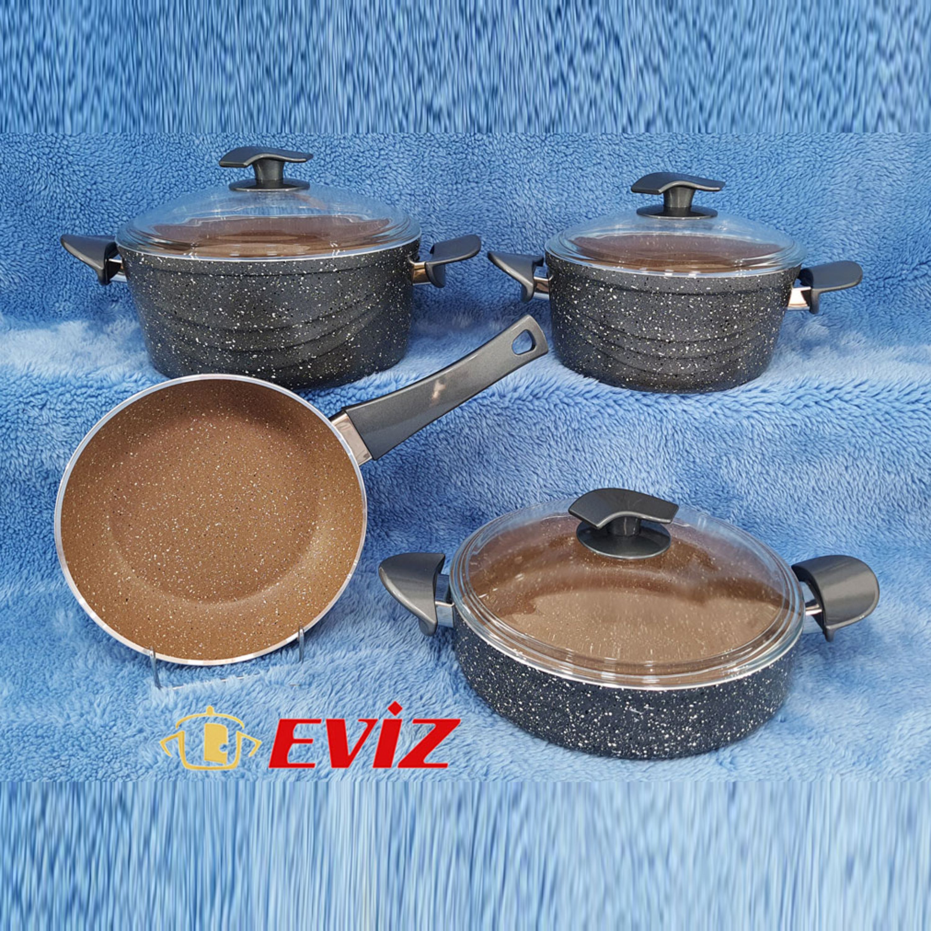 سرویس قابلمه 7 پارچه اویز EVIZ مدل سوئینگ (خاکستری) با ضمانت 18 ماهه با ارسال رایگان