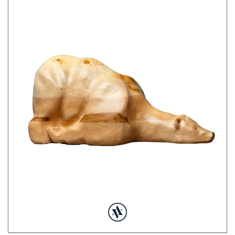 مجسمه خرس چوبی Polar Bear