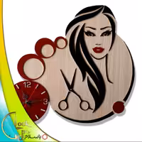 ساعت دیواری طرح سالن آرایش زنانه کد 126