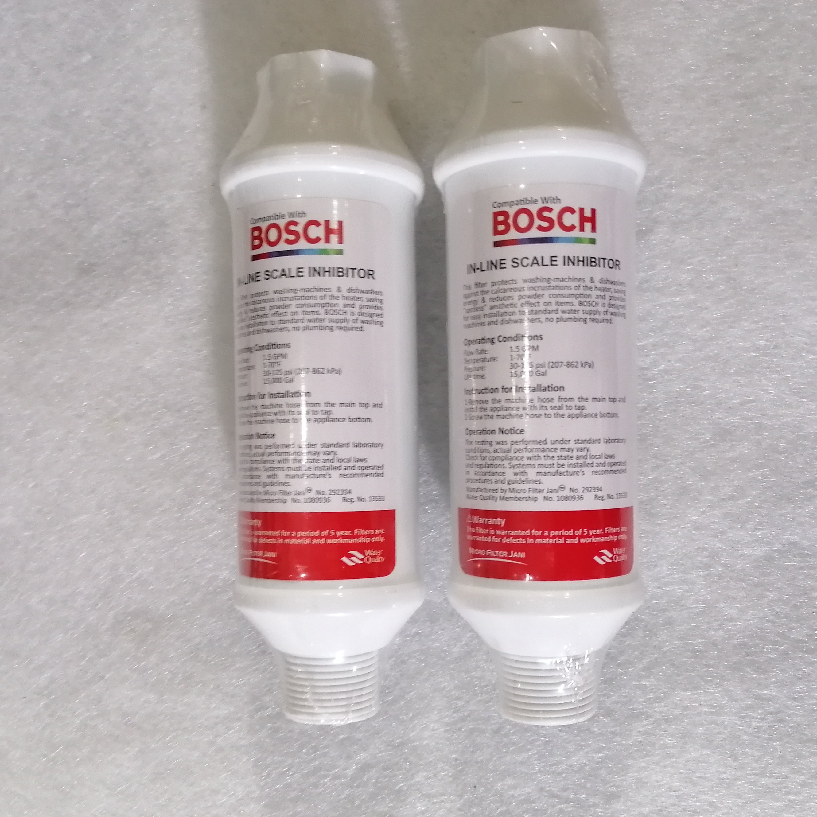 2عدد فیلتر رسوب گیر ماشین لباسشویی بوش BOSCH
اورجینال اصل