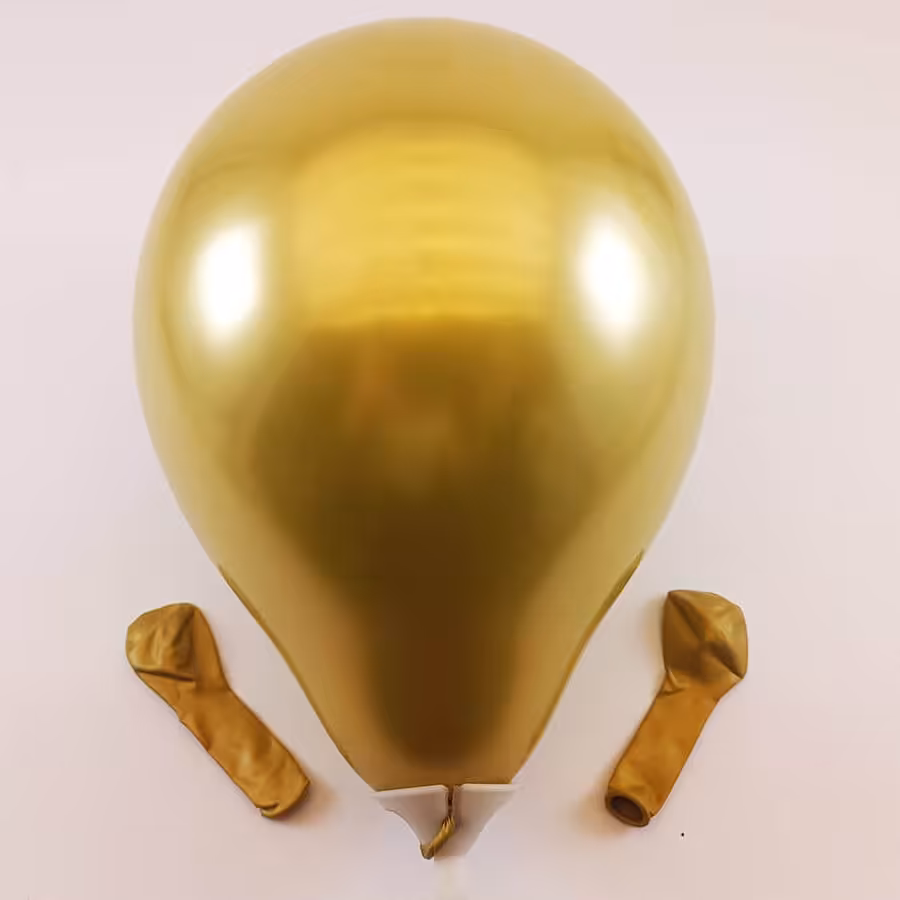 بادکنک طلایی کروم (6 اینچی)
