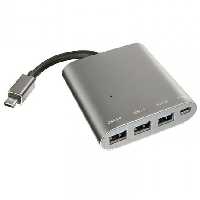 هاب 3 پورت Type C به USB 3.0  فرانت مدل FN-UCH310 با قابلیت PD 2.0