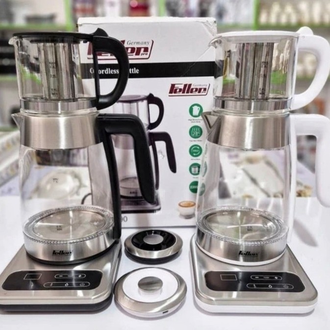 چای ساز روهمی فلر تمام لمسی در دو رنگ مشکی و سفید کیفیت عالی با ارسال رایگان 