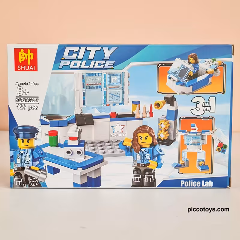 ساختنی لگو 123 تکه مدل CITY POLICE کد SH0237