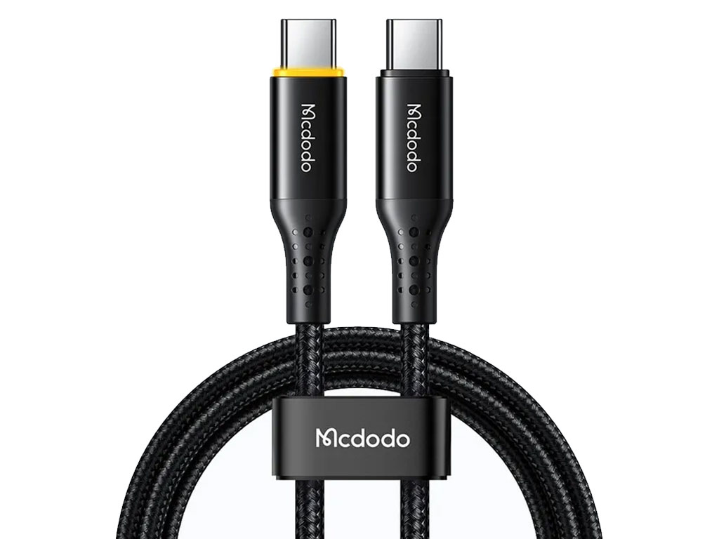 کابل شارژ هوشمند تایپ سی به تایپ سی 100 واتی 1.8 متر مک دودو MCDODO CA-346 Auto Power Off Charging Type-c to Type-c Cable
