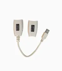 افزایش طول USB 2.0 با کابل شبکه کی نت مدل K-EXUSB045 تا 45 متر
