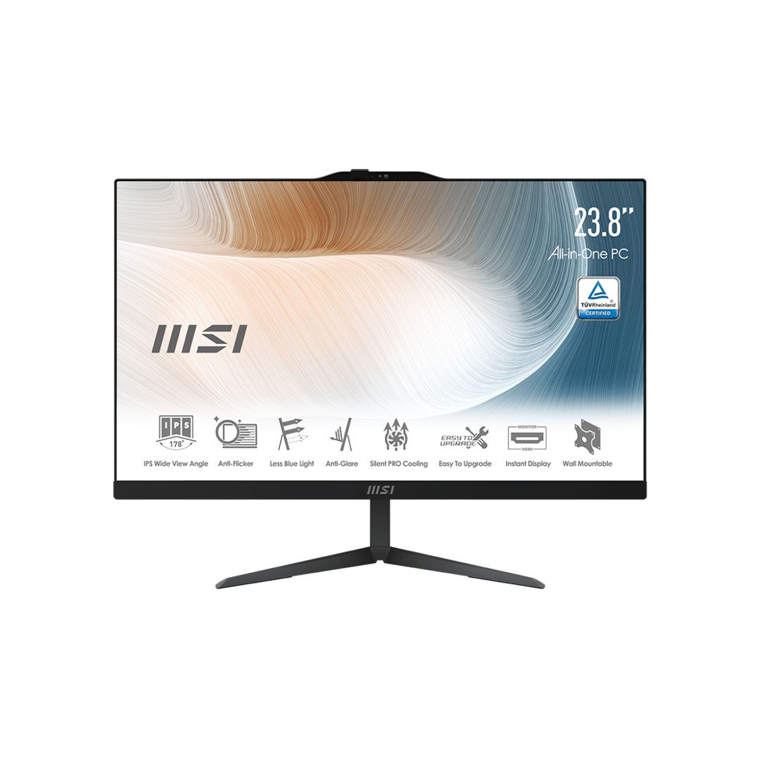 مشخصات، قیمت و خرید کامپیوتر همه کاره ام اس آی Modern AM242 12M Black | آبتین مال