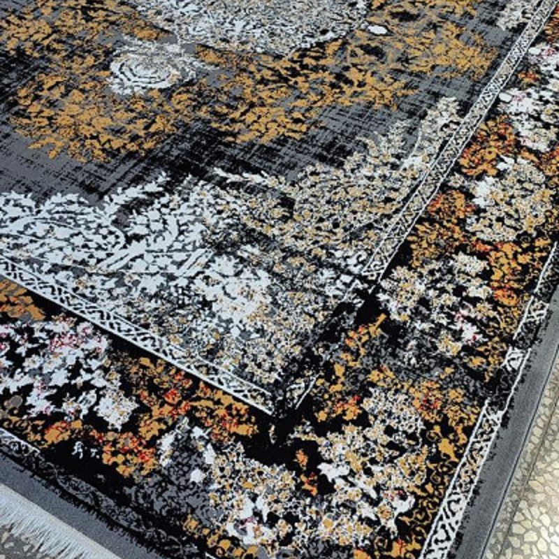 فرش ماشینی بی سی اف نقشه سولماز رنگ فیلی 