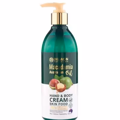کرم مرطوب کننده دست و بدن دیلمون مدل Macadamia حجم 350 میلی لیتر