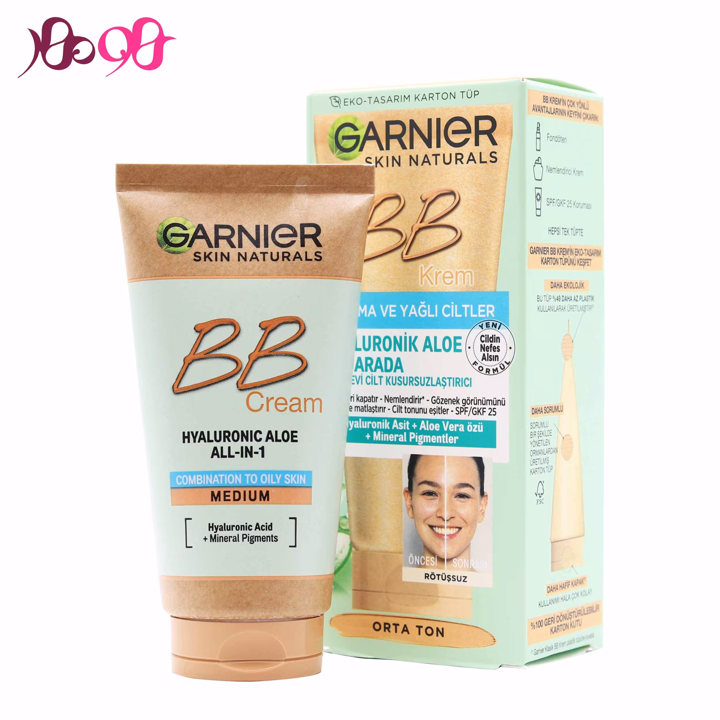 بی بی کرم پوست چرب گارنیر (رنگ مدیوم) - Garnier