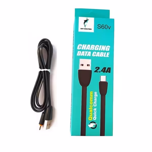 کابل تبدیل USB به microUSB اسکای دلفین مدل S60V طول 1 متر