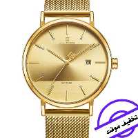 ساعت مچی  ناویفورس اورجینال مردانه ضد لغزش طلایی naviforce 