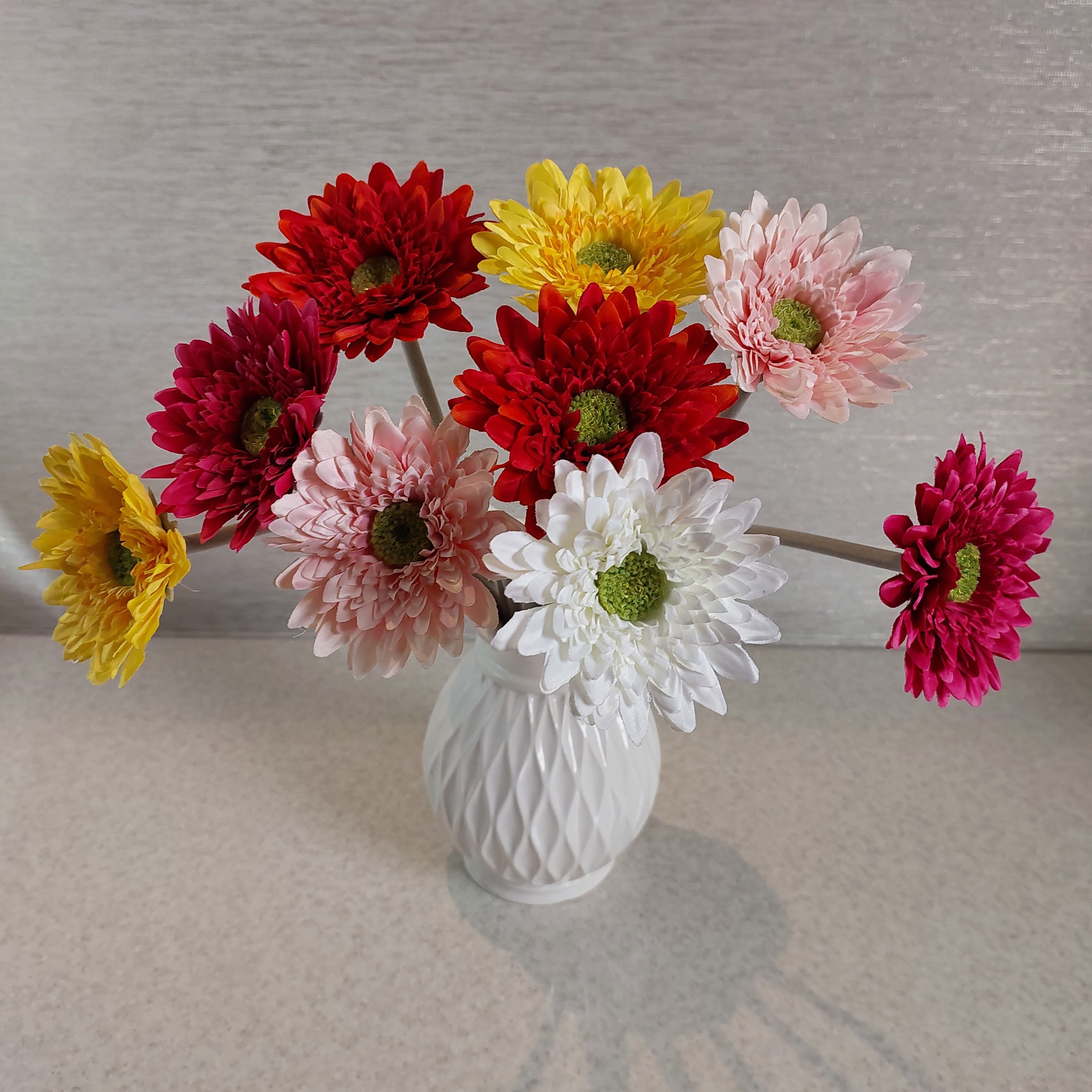 گل مصنوعی  شاخه ژربرا (قبل از خرید موجودی بگیرید)