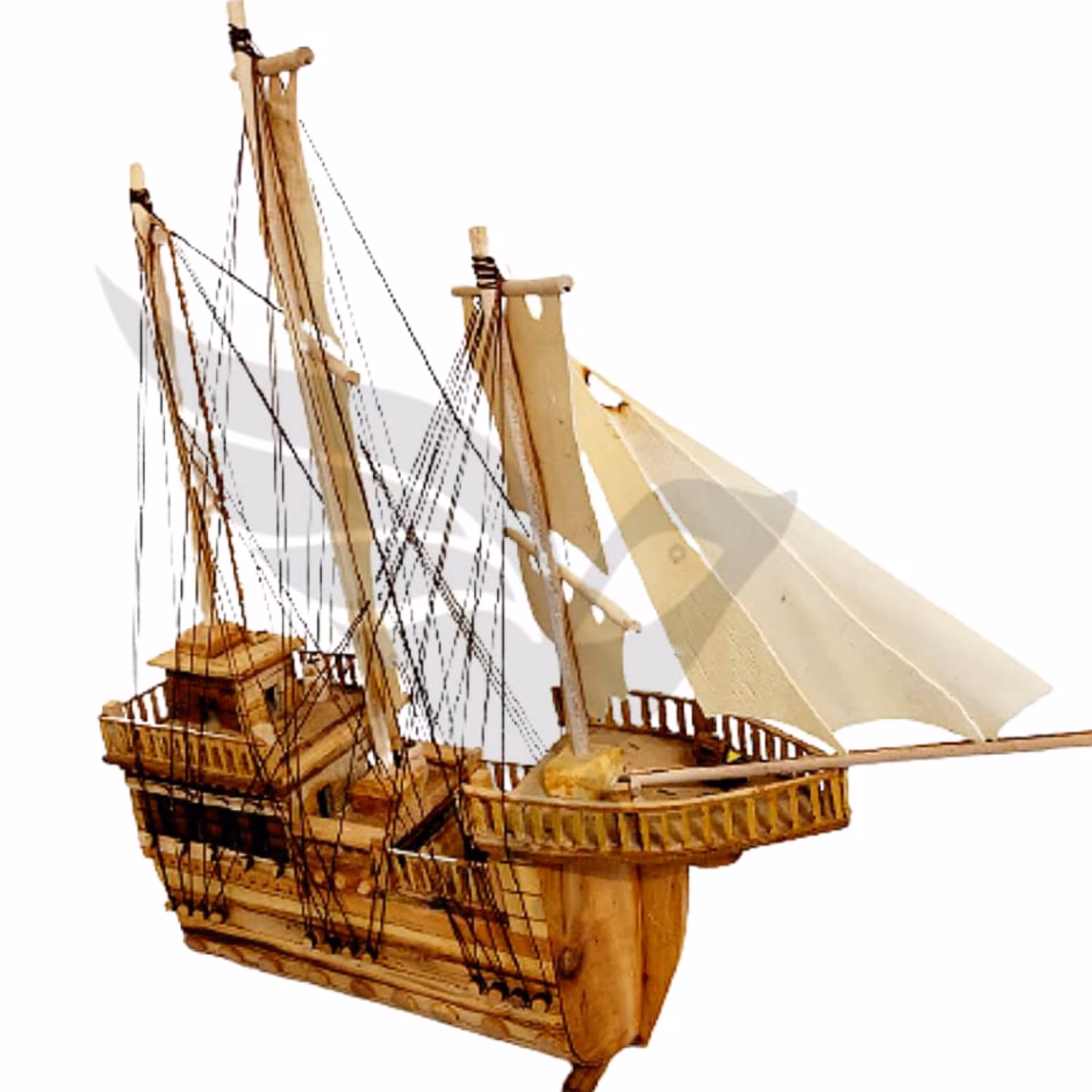 لنج چوبی بادبانی سایز متوسط نماد ثروت و برکت در فنگ شویی