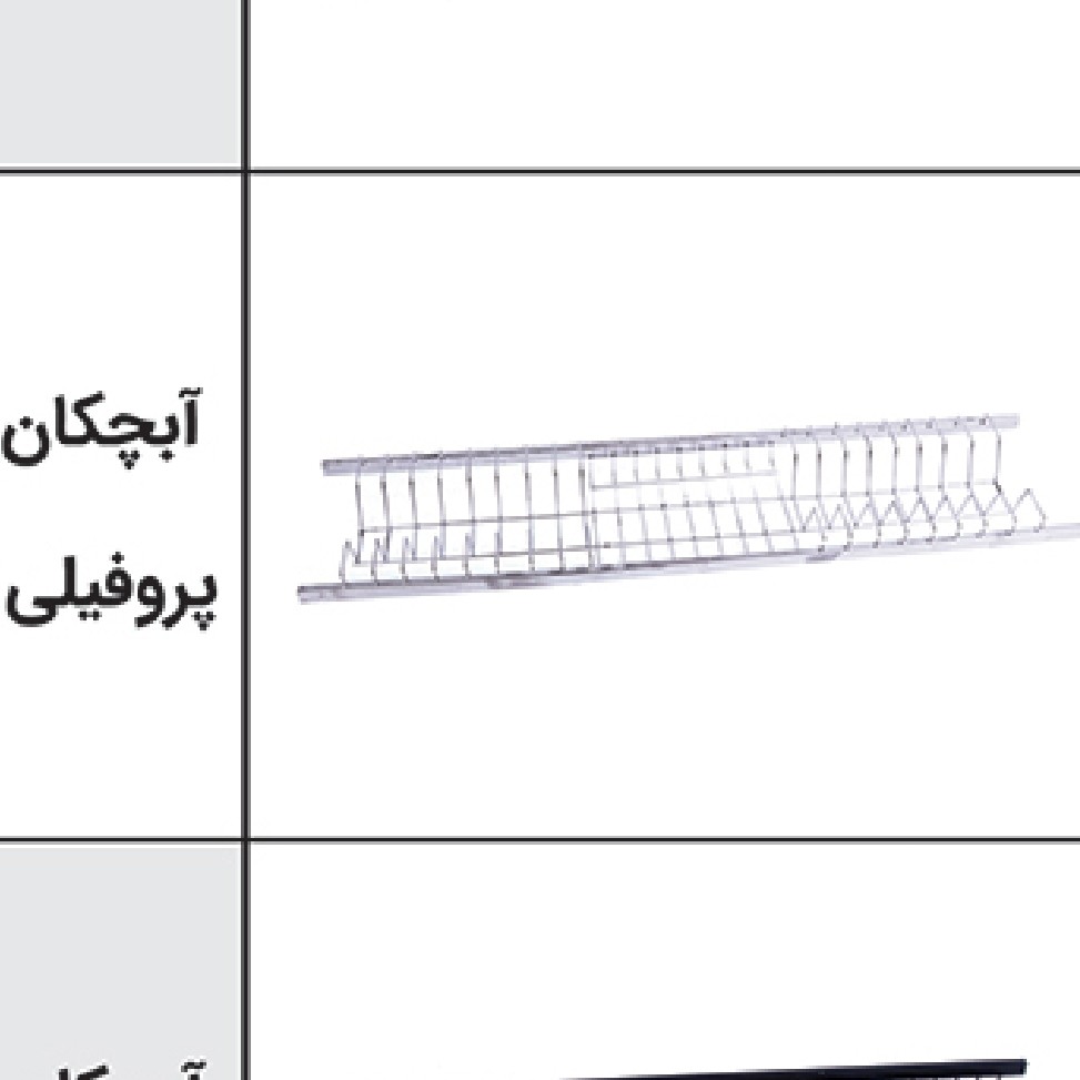 ابچکان پروفیلی استیل کامل در 3 سایز