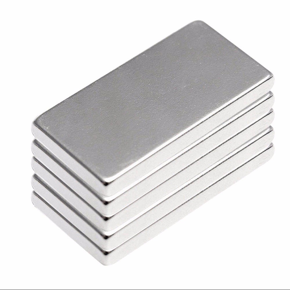 آهن ربا نئودیمیوم 20x10x2سوپرمگنت بسته 5عددی مگامگنت