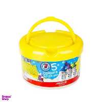 خمیر 5 رنگ آریا (Arya) مدل 1062 سطلی سایز کوچک