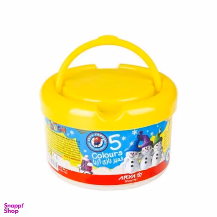 خمیر 5 رنگ آریا (Arya) مدل 1062 سطلی سایز کوچک