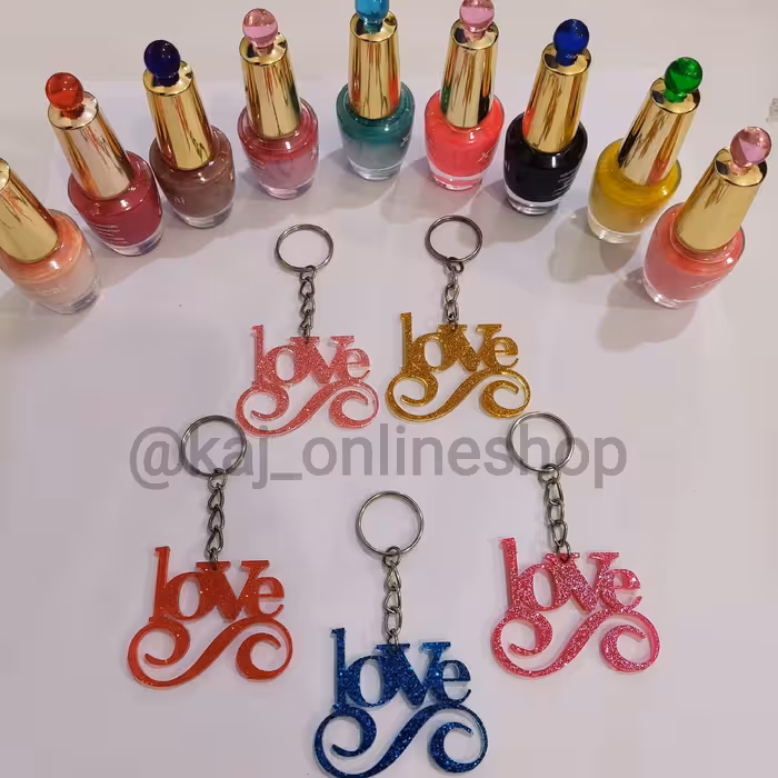 ارسال رایگان پک 3عددی جاکلیدی جاسوییچی لاو اکلیلی  رنگارنگ کدk11