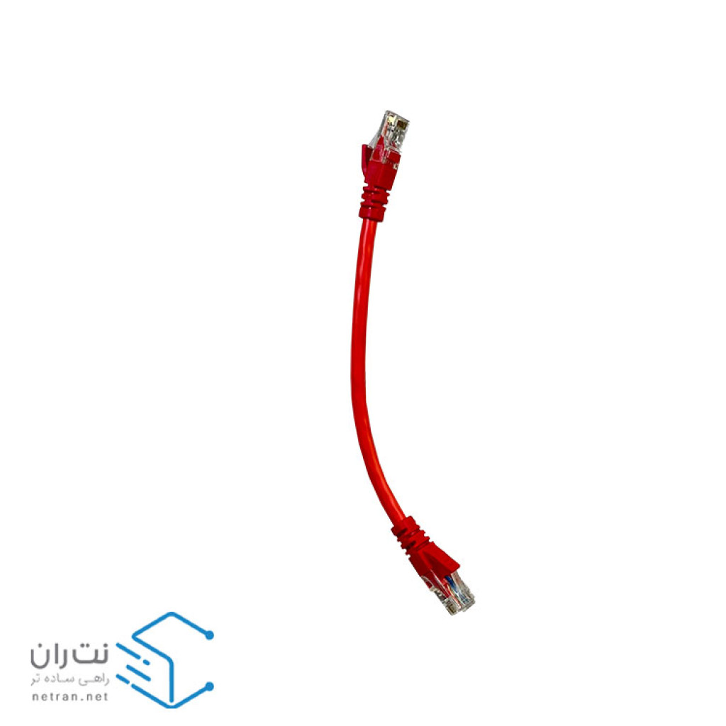 پچ کورد لگراند (کابل لن) Cat6 UTP روکش PVC قرمز 20 سانتی متری (02m)