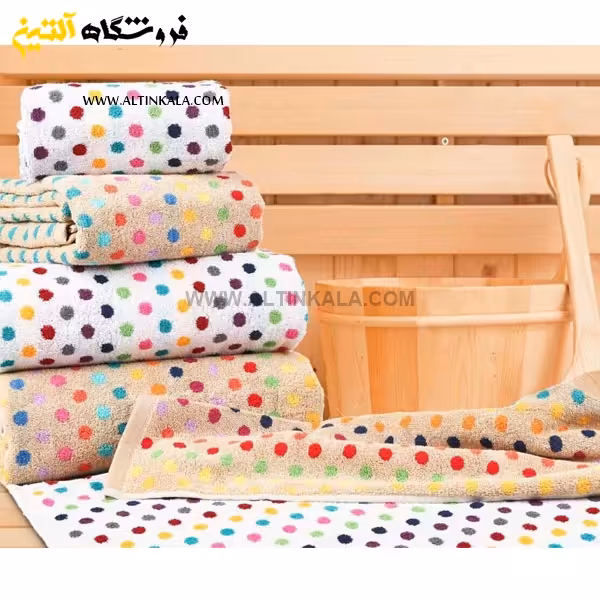 حوله دستی برق لامع مدل المپیا نسکافه ای 40×80