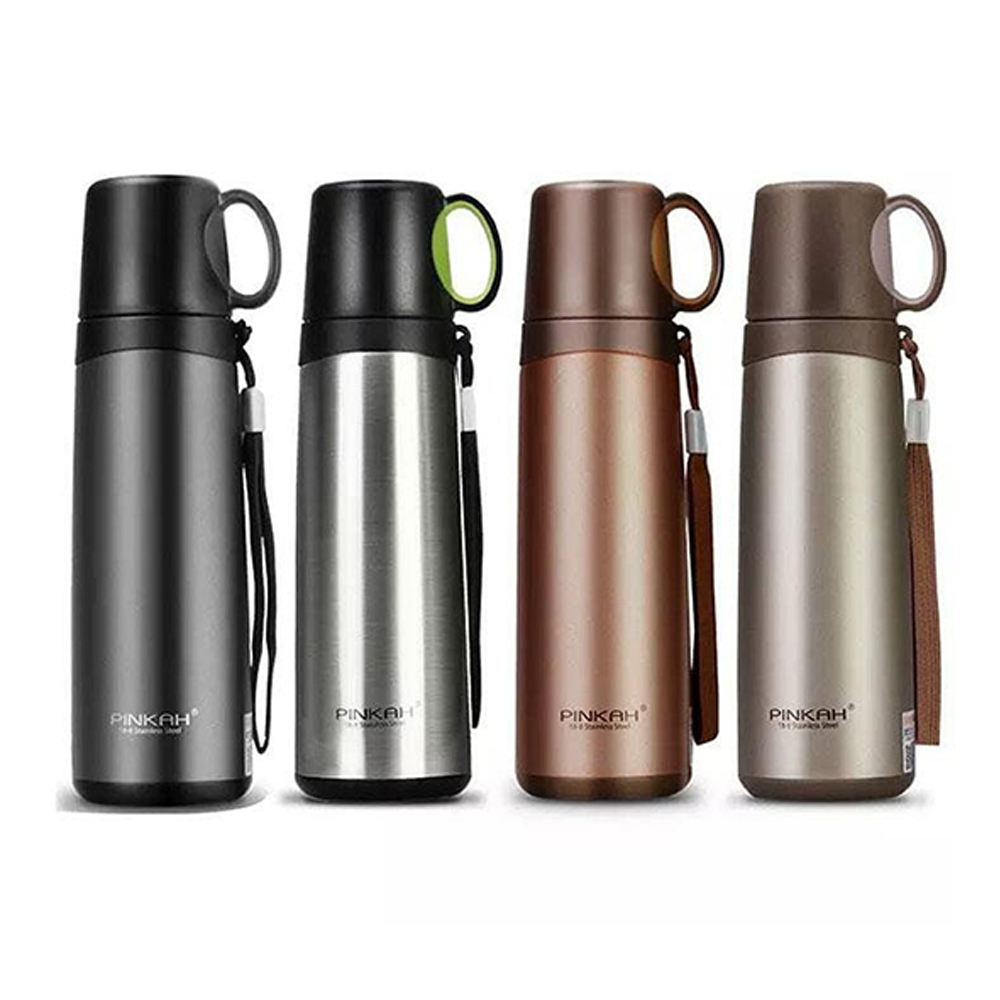 فلاسک آب 520 میل لیوان دار پینکاه PINKAH