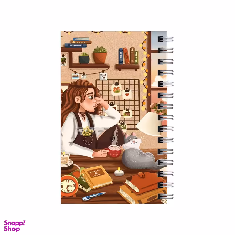 دفترچه یادداشت  ۶۰ برگ مدل To Do List طرح دختر و اتاق کیوت کد 4038154