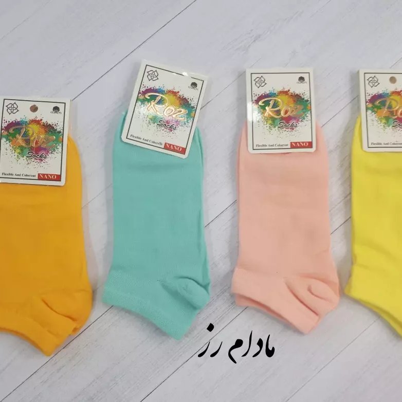 جوراب مچی رنگی ساده آنتی باکتریال ضد حساسیت