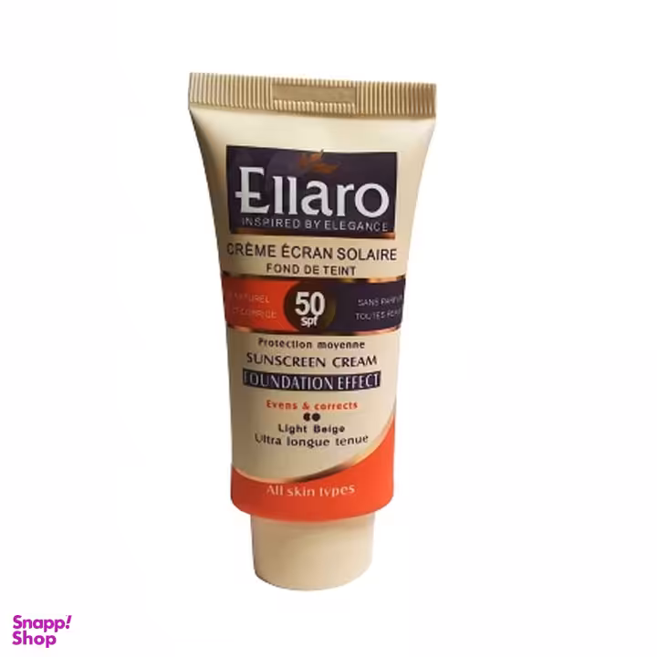 ضد آفتاب رنگی الارو (Ellaro) مدل spf50