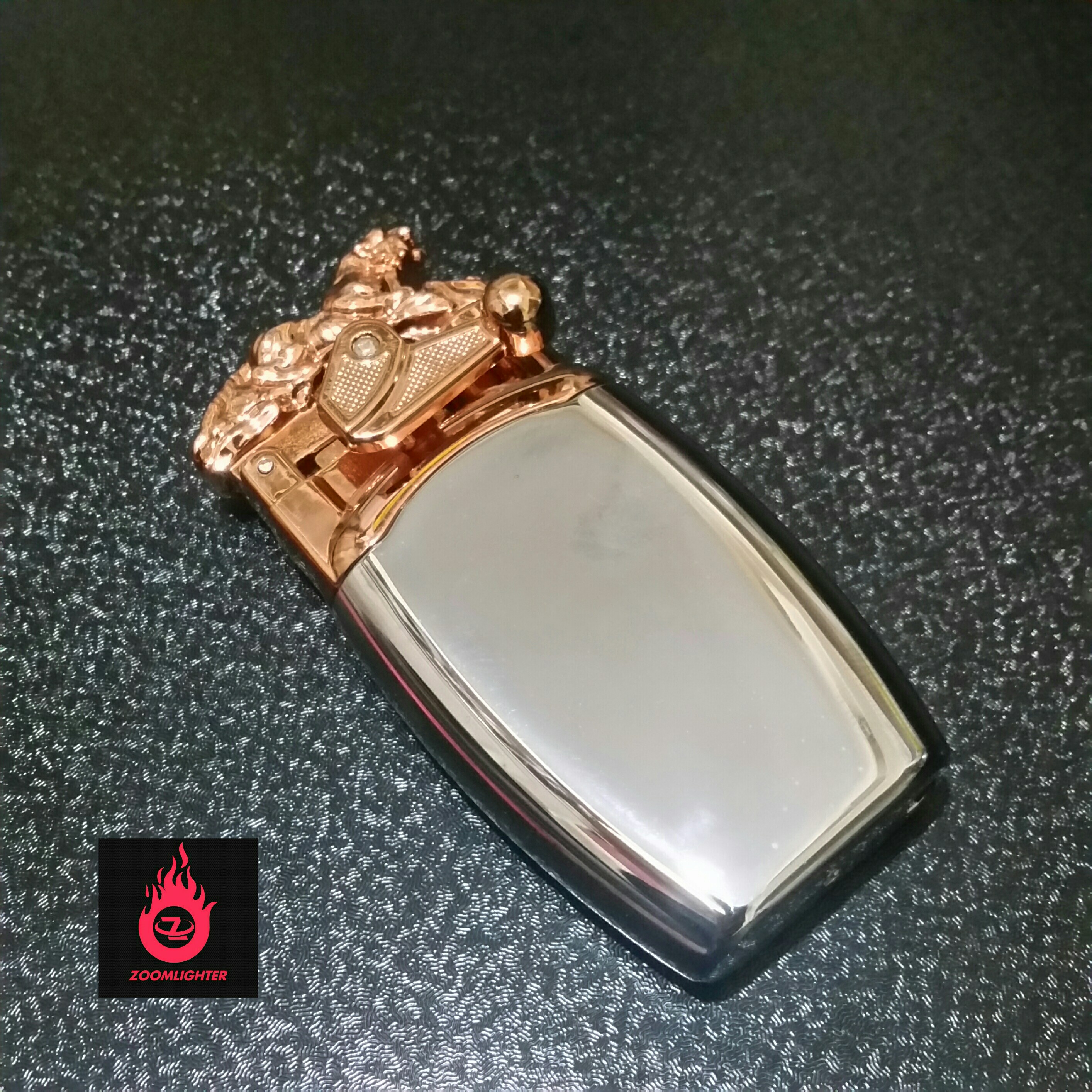 فندک گازی هندلی کروم 