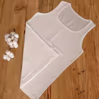 زیرپوش رکابی نخی کیهان سفید دو رو پنبه اعلا