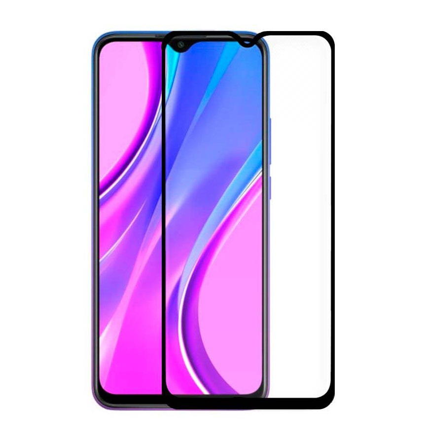 محافظ صفحه نمایش تمام چسب مناسب برای گوشی موبایل شیائومی Xiaomi Redmi 9