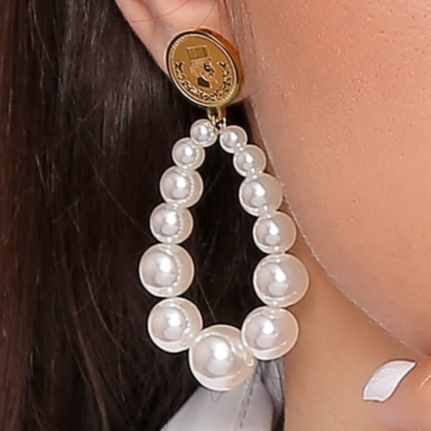 گوشواره استیل مرواریدی
