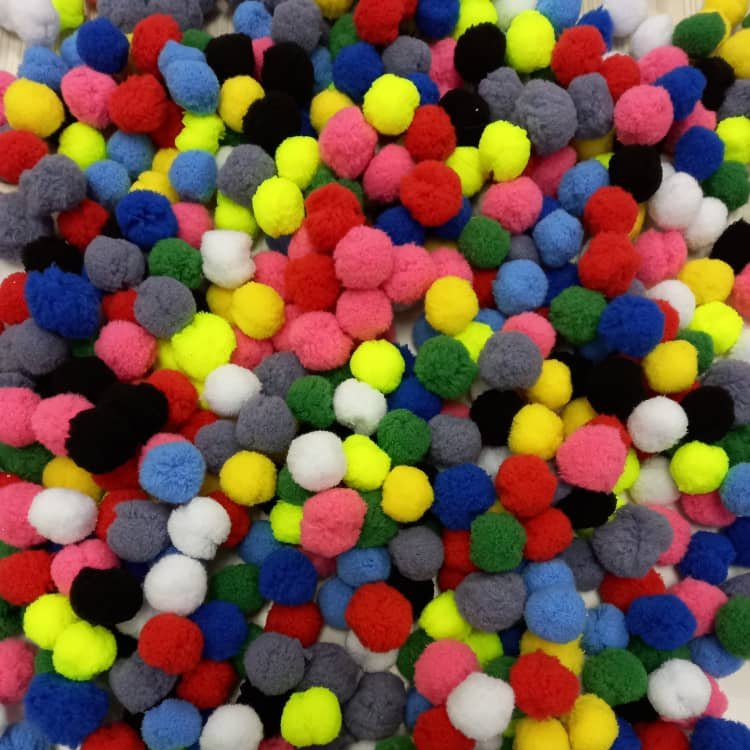 پوم پوم رنگارنگ بسته  30 عددی