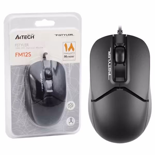 ماوس سیمی ایفورتک اف استایلر A4TECH FSTYLER FM12S