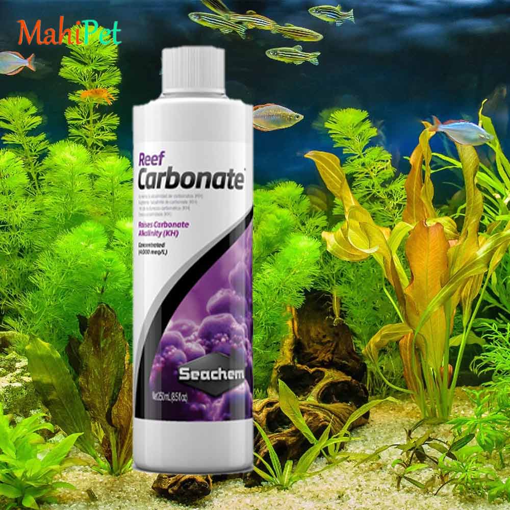 محلول افزاینده سختی آب شور آکواریوم سیچم seachem Reef Carbonate حجم 250 میلی لیتر