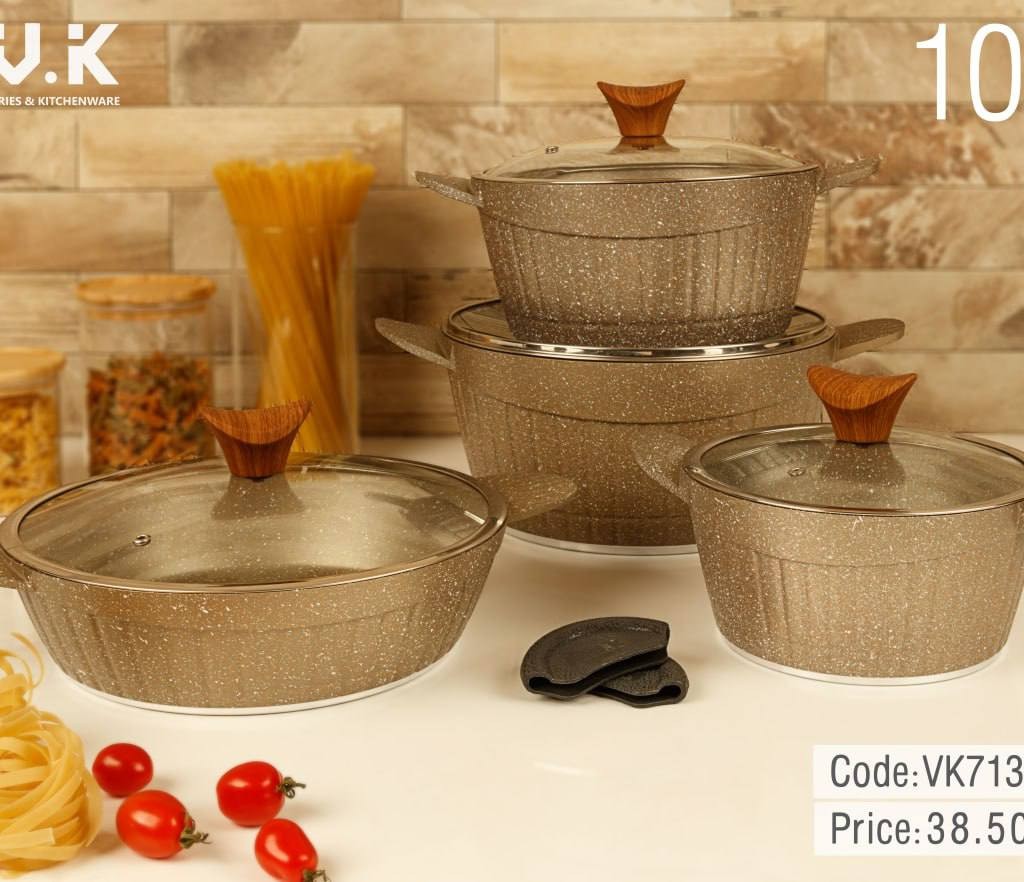 سرویس قابلمه دورو گرانیت 10پارچه بی وی کی713510