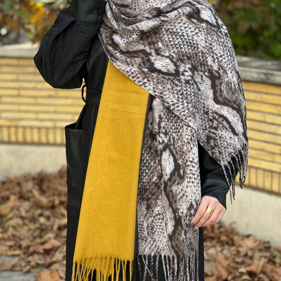 شال موهر طرح پوست ماری 4 کد 59128