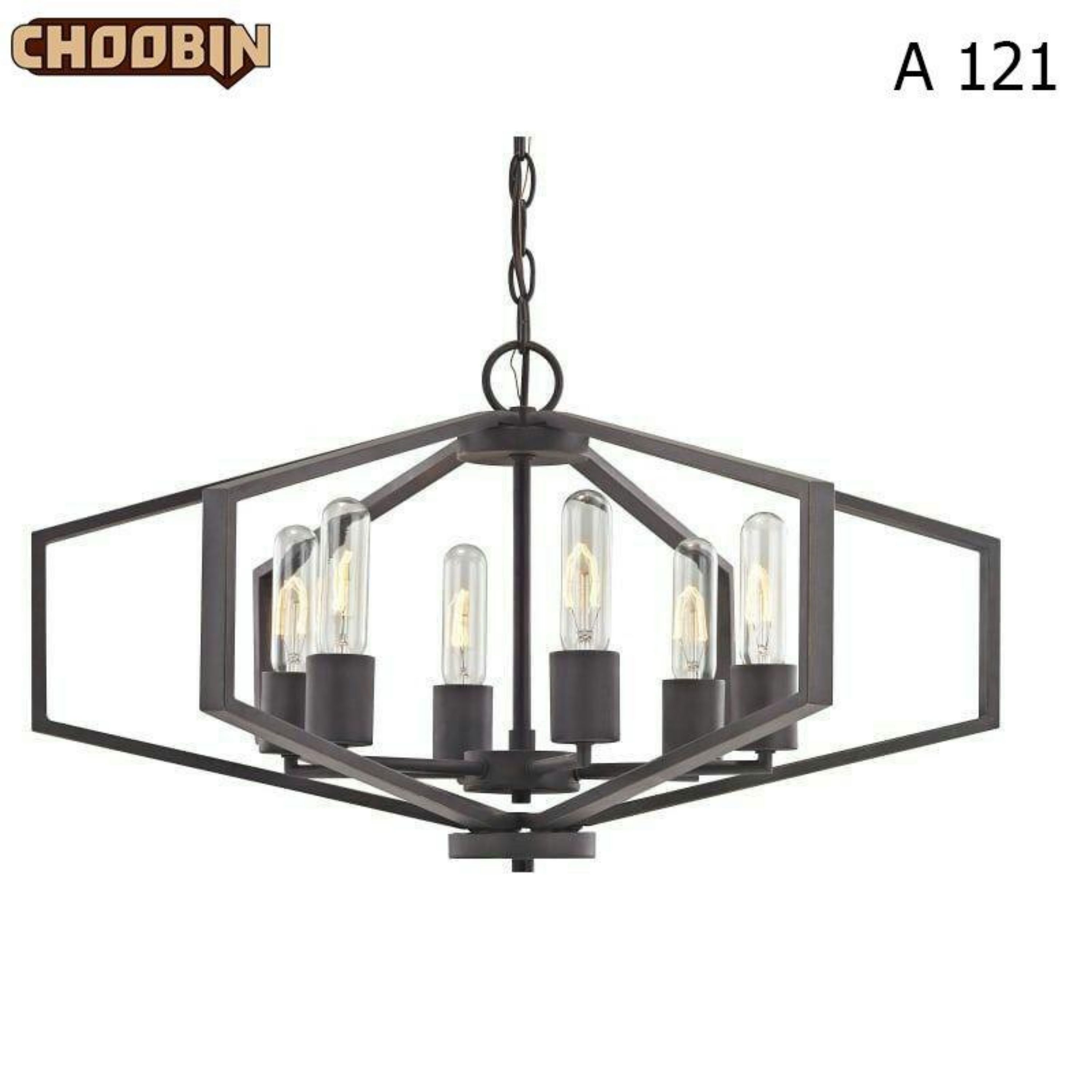 لوستر فلز 6 شعله A121