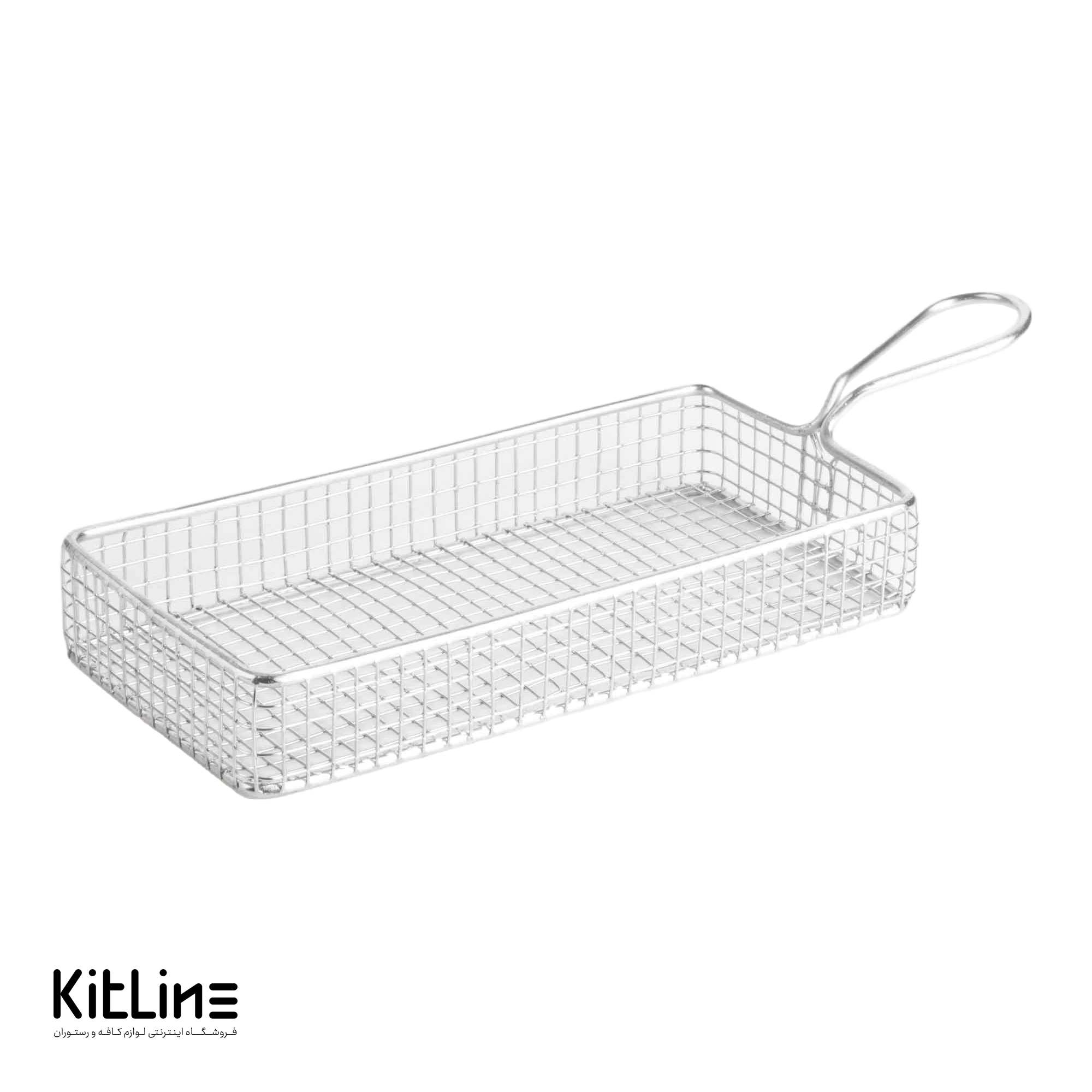 سبد سرو مستطیلی استیل 3.5×10×21 سانتیمتری