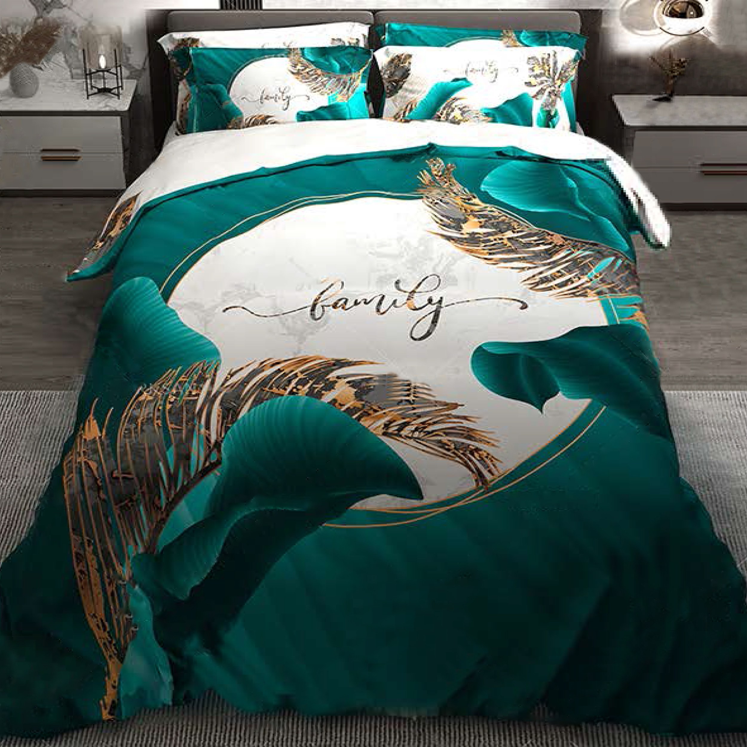 سرویس خواب ترکسان  کد T58  یک نفره 4 تکه دو رو طرحدار