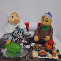 پیرزن پیرمرد یلدایی